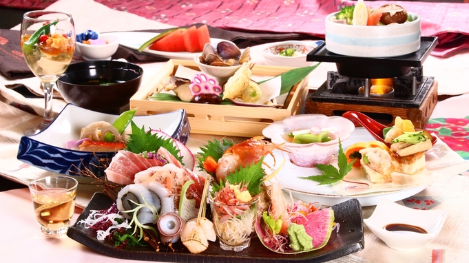 【伊豆箱根旅】当館１番人気！梅コース＜鮮魚のお造り＆四季折々の料理長お任せ会席＞♪